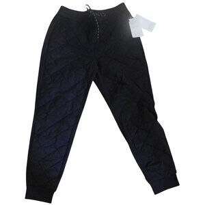 NWT Athleta Apres Ski Down Duvet Quilted Jogger Athletic Pants Black Size 10